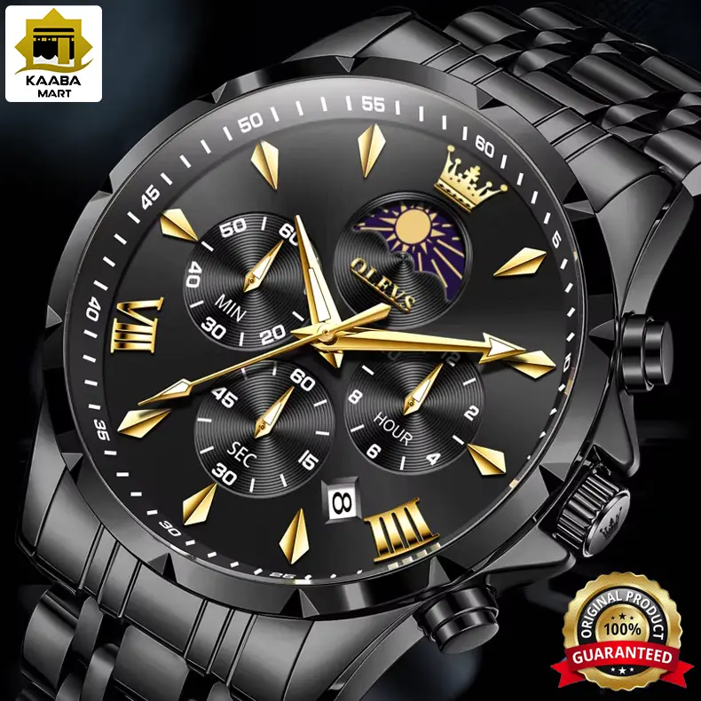 Affordable Premium OLEVS 3653 Wristwatch for Men in BD