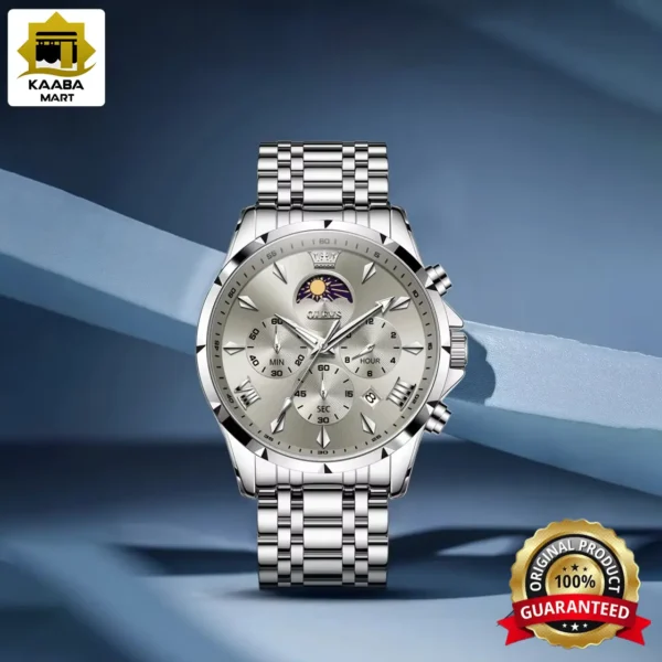 Affordable Premium OLEVS 3653 Wristwatch for Men in BD